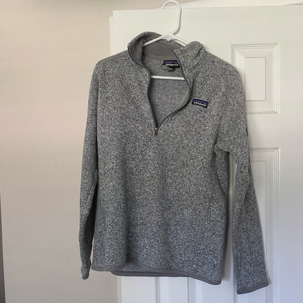 Patagonia sweatshirt.